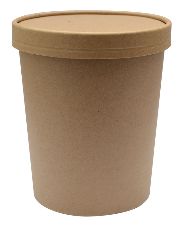 Envase bowl 32 onzas biodegradable kraft (Pack x 100 unidades)