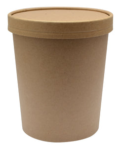 Envase bowl 32 onzas biodegradable kraft (Pack x 100 unidades)